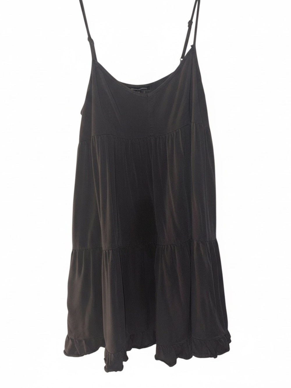 American Eagle Outfitters Gray Tiered Babydoll Cami Dress Medium - Picture 5 of 8